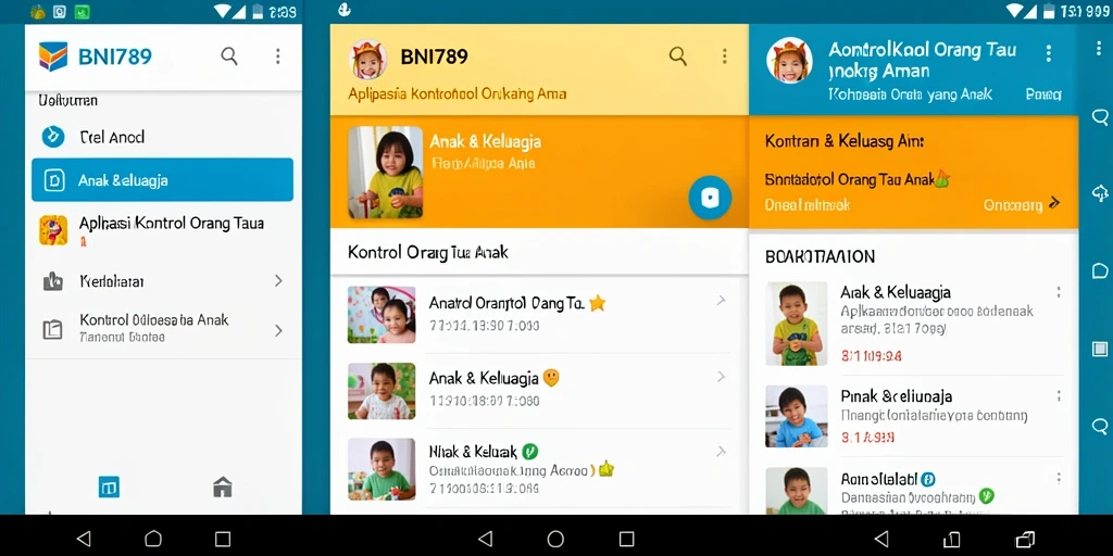 Tampilan antarmuka BNI789 yang ramah pengguna untuk kontrol orang tua.