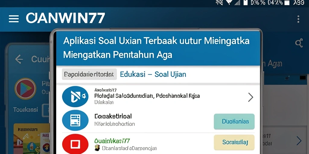 Antarmuka aplikasi CUANWIN77 yang intuitif dan fungsional.