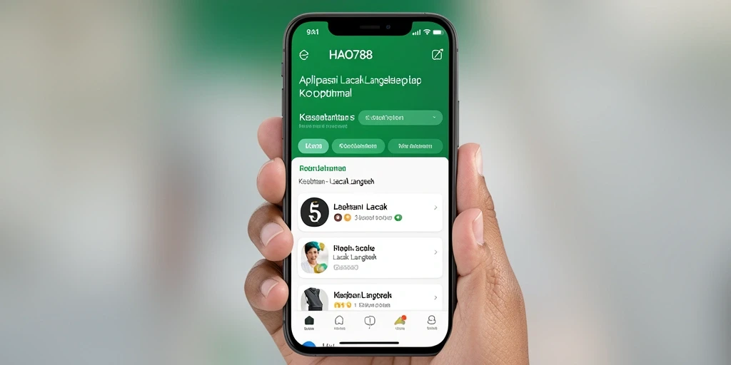 Antarmuka HAO788 dengan fitur pelacakan langkah yang informatif.
