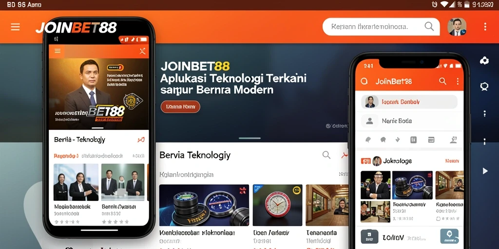 Antarmuka sederhana dan modern dari JOINBET88 untuk berita teknologi.