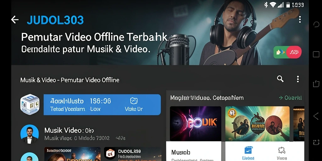 Antarmuka JUDOL303 yang intuitif untuk pemutar video offline.