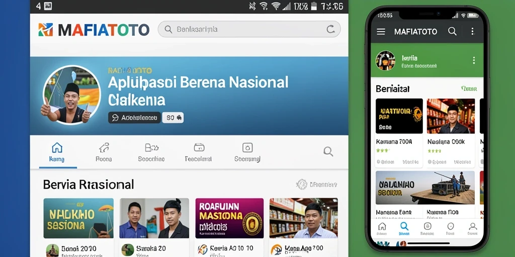 Antarmuka aplikasi MAFIATOTO yang menampilkan berita nasional terbaru.