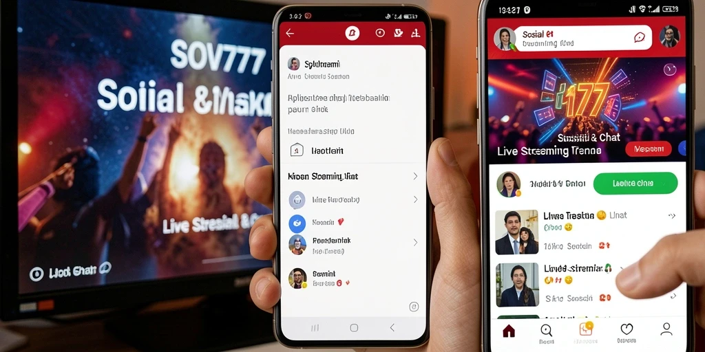 Tampilan antarmuka SOV777 yang intuitif dan menarik untuk Live Streaming.
