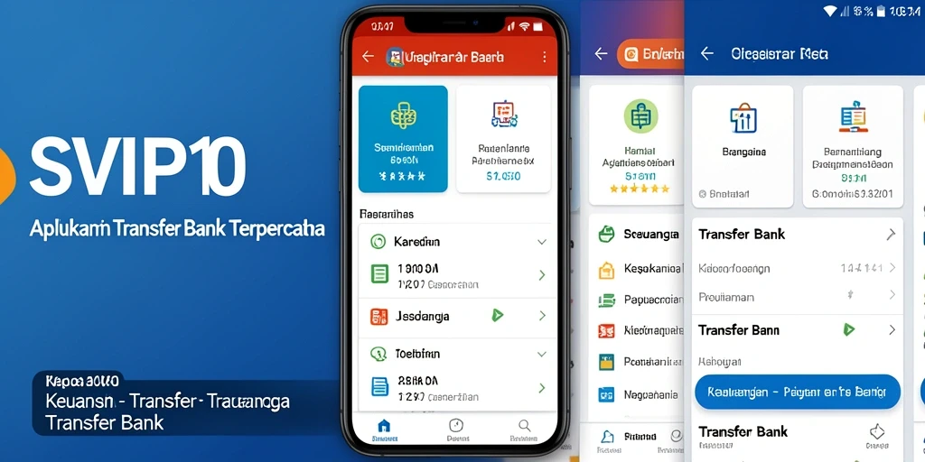 Tampilan antarmuka SVIP10 yang modern dan fungsional untuk Transfer Bank.