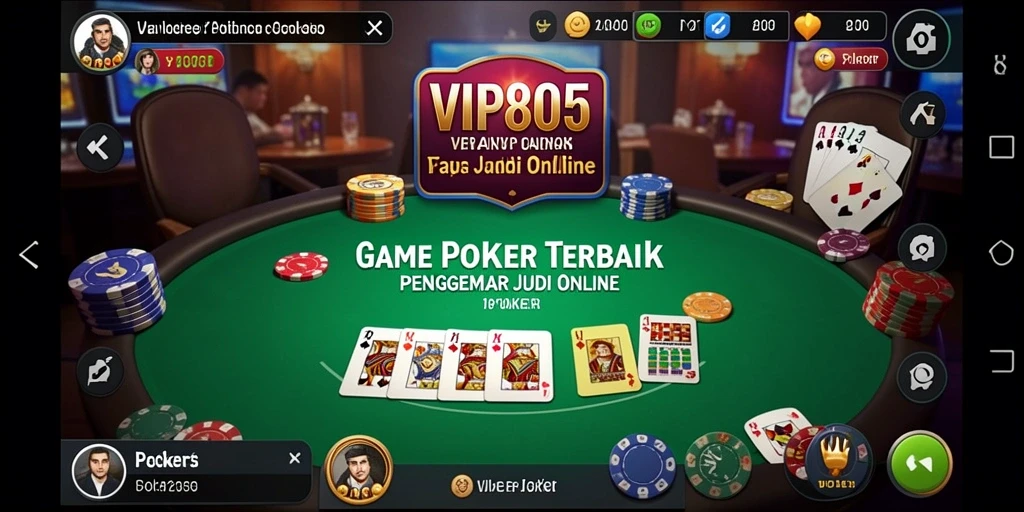 Tampilan antarmuka VIP805 dengan permainan Poker yang menarik.