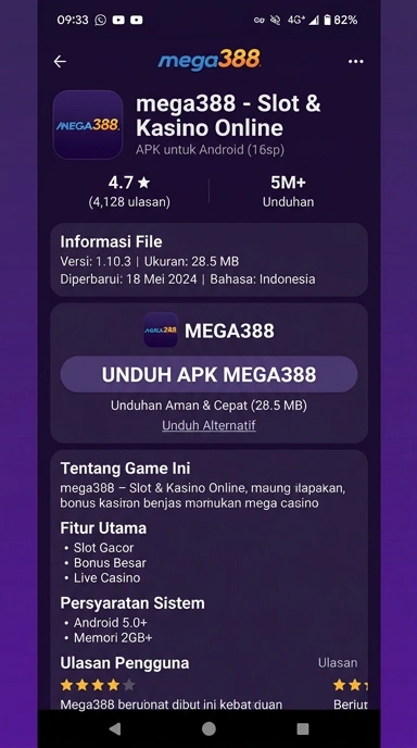 Unduh dan Instal APK mega388 untuk Android di Indonesia